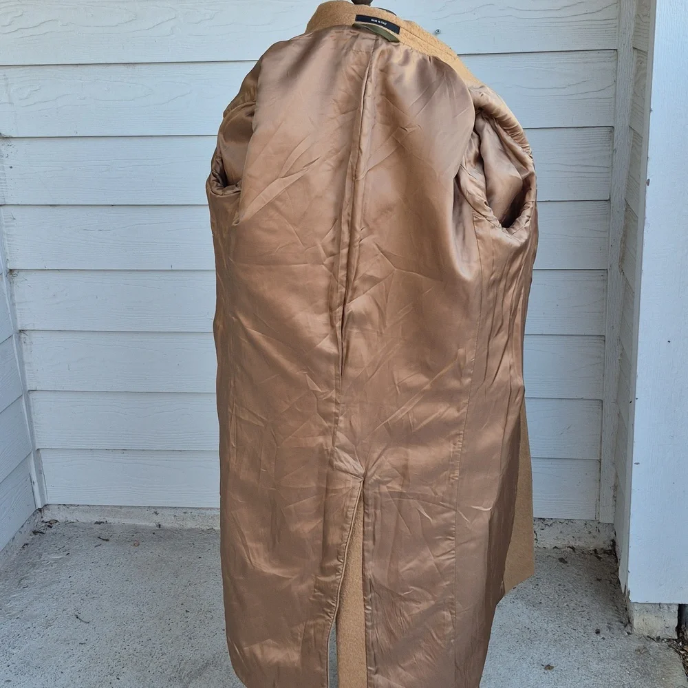 TODD SNYDER Italian Peak Lapel Wool Blend DB Mens Sz 40 Coat Overcoat‎ Topcoat